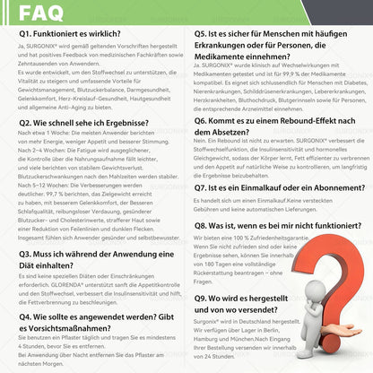 𝗢ffizieller Shop | 𝖲𝗎𝗋𝗀𝗈ᴎɪxⓇ 👨🏼‍⚕️ 𝗠𝗼𝗿𝗶𝗻𝗴a · 𝗕erberin ＆ NAD＋10-IN-1 𝗙ortschrittliches 𝗡ano-Mikronadel-𝑷𝒇𝒍𝒂𝒔𝒕𝒆𝒓 (1x täglich, sichtbare Veränderungen in 7 Tagen) Für Adipositas, Herz-Kreislauf-Gesundheit, Diabetes, Schlafapnoe, Gelenkprobleme u.v.m